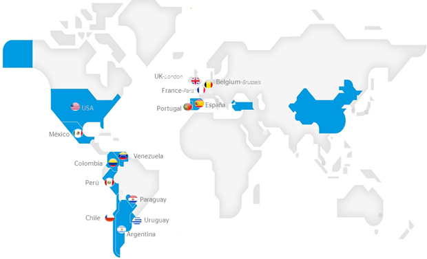 Mapa Golbal Affluent & Private Banking Network